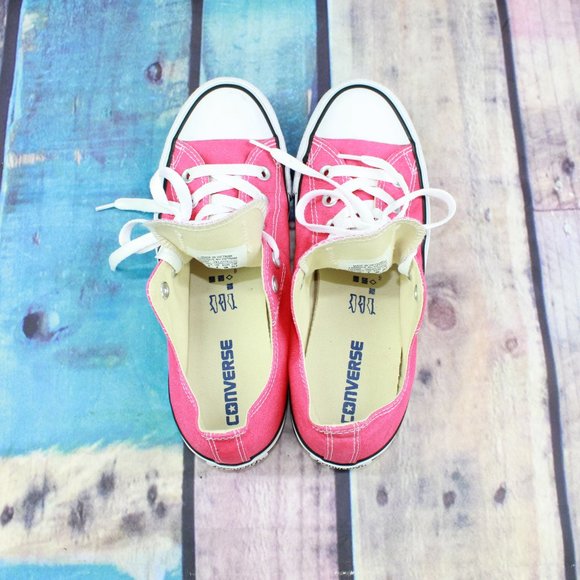 CONVERSE Pink Low Top All Star Casual Sneaker Sz 7 - Picture 7 of 9